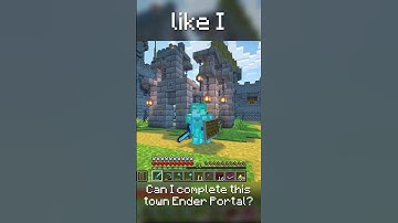 Adding an End Portal to my Town #minecraft #datapack #letsplay