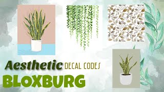 AESTHETIC GREEN LEAFY DECALS FOR BLOXBURG | ROBLOX|BLOXBURG