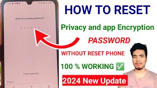 Privacy Password Problem | Privacy and app encryption password Vivo | Vivo Privacy Password Remove |
