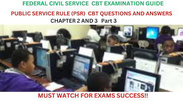 Civil Service Promotion Exam - Beat the New CBT Format PSR (Part 3)