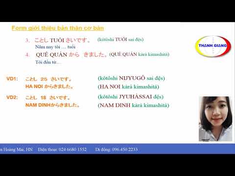 Video Học tiếng Nhật cho người mới bắt đầu Tự giới thiệu bản... - YouTube