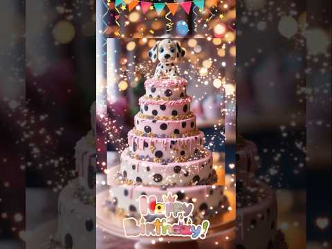 Puppy 💖Dog Happy birthday to you song 💖 Lovely #Puppybirthday #Dogbirthdaycake #birthdaysong #생일