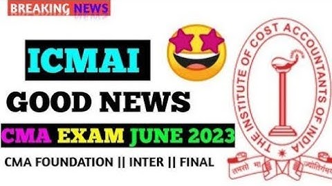 ICMAI New Syllabus Mock Test paper Release || CMA Exam June 2023