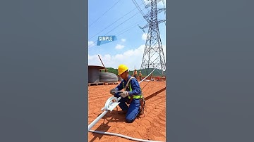 No tools needed! The genius OHTL conductor protection bend you must see.