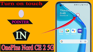 How to turn on the touch pointer on my OnePlus Nord 2