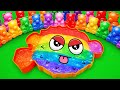 Satisfying ASMR | Making Blowfish Shape Slime Bathtub by Mixing Paw Patrol CLAY Mystery Egg