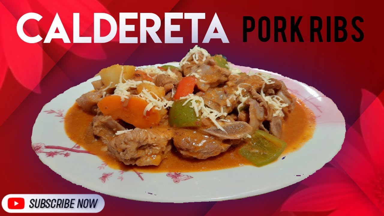 How to Cook Caldereta Pork Ribs Caldereta Lutong Bahay YouTube