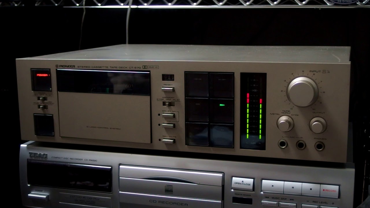カセットデッキ】PIONEER CT-570 - YouTube