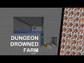 (1.21.4) Minecraft Dungeon based Drowned Farm in under 3 minutes!