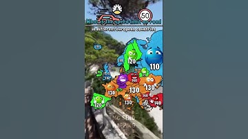 🚗💨 Speed Limits in Europe! 🌍#Europe #SpeedLimit #Driving #mapping #shorts #viral 