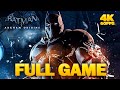 Batman Arkham Origins - Full Game Walkthrough Gameplay | 4K 60FPS ULTRA HD - No Commentary