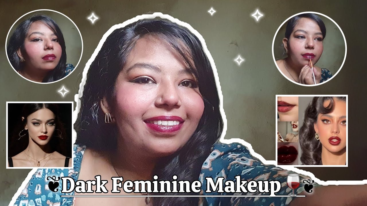 DARK FEMININE  MAKEUP ON BROWN SKIN  (indian Girl) || SHRADDHA SOLANKI ||