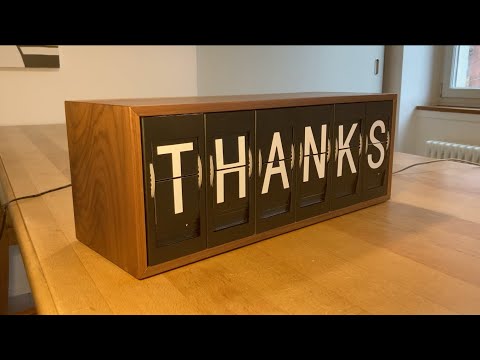 DIY Split Flap Display