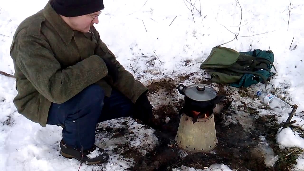 Печка из ведра