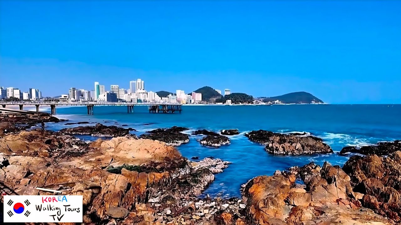 광안리만 가시나요? 송정해수욕장의 겨울바다 산책🌊 [4K] 부산, 한국 🚶‍♂️#KWTT