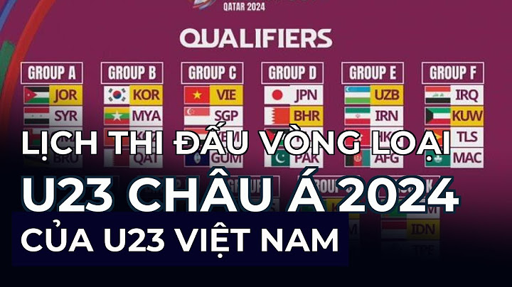 Vòng loại u23 châu á việt nam ở bảng nào năm 2024