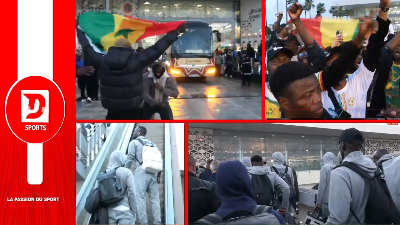 CAN 2025: Arrivée des Lions á RABAT