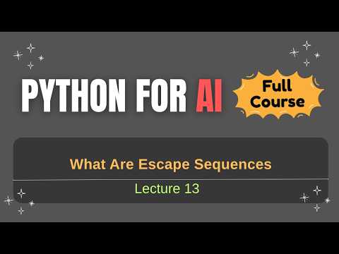 Capa de What Are Escape sequences in Python | Python Programming Tutorial for Beginners