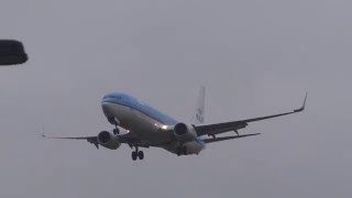 PH-BCE KLM Boeing 737-800 Landing at London Heathrow