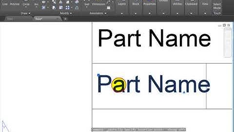 AutoCAD - Layout Table