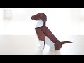 Origami Beagle Dog (Seth Friedman) 折り紙 Oригами Oριγκάμι 折纸 摺紙 พับ 종이접기