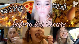 Eating pizza and fried chicken before an Oscar's Party ~ ANOTHER WEEKEND OF FOOD! ~ elsie hewitt