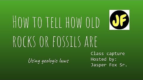 How to tell how old rocks or fossils are