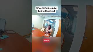 18 years old girls arrested at bank for chek fraud #publicawareness #policeencounter #usa