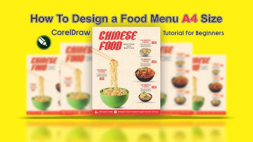 How To Design a Food Menu | Social Media Ads | Coreldraw Tutorials for Beginners in English