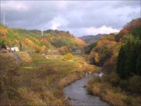 柿のみひとつ　山里　福島
