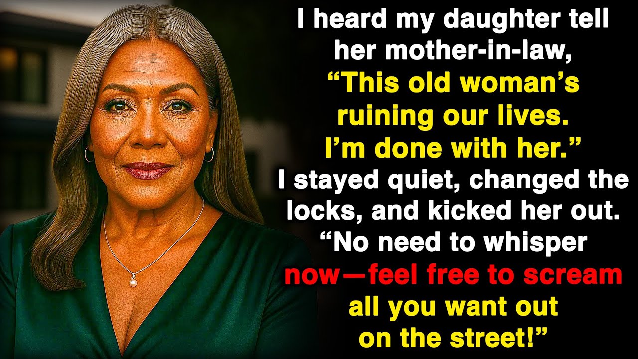 My daughter whispered, 