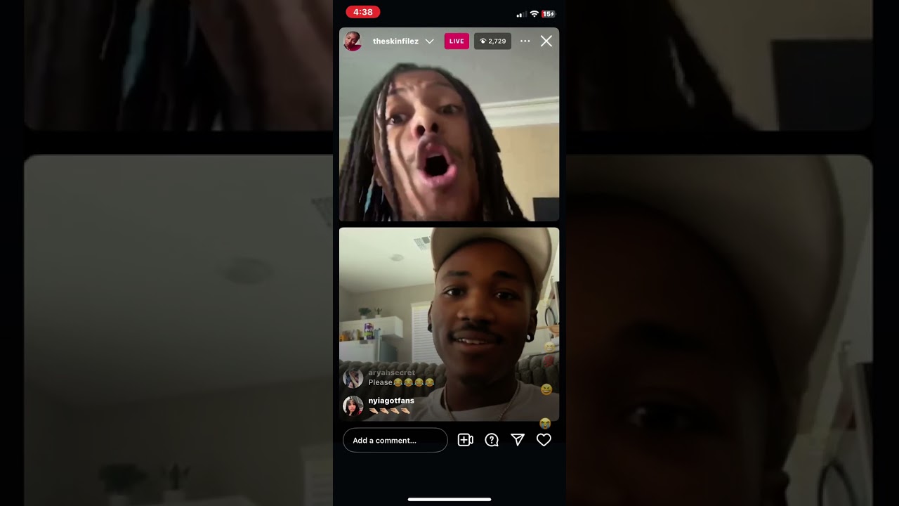 Skills baby goes off on rapper 😭😭😭 on instagram live