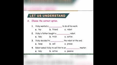 #4th std #English #book back questions