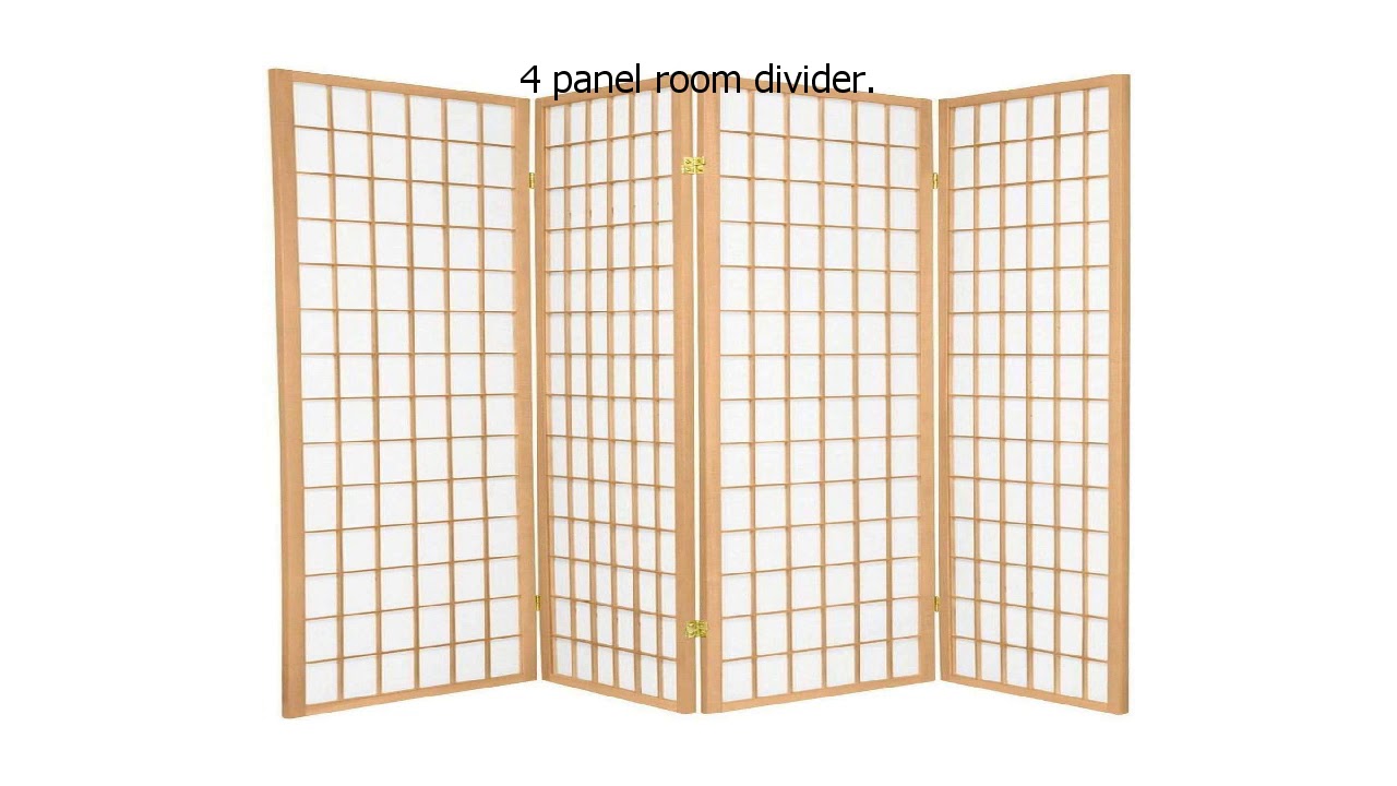Special Discount on Legacy Decor 4 Panel Room Screen Divider, Natural Color