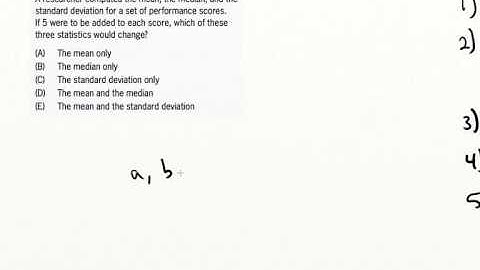 Easy GMAT Standard Deviation Question