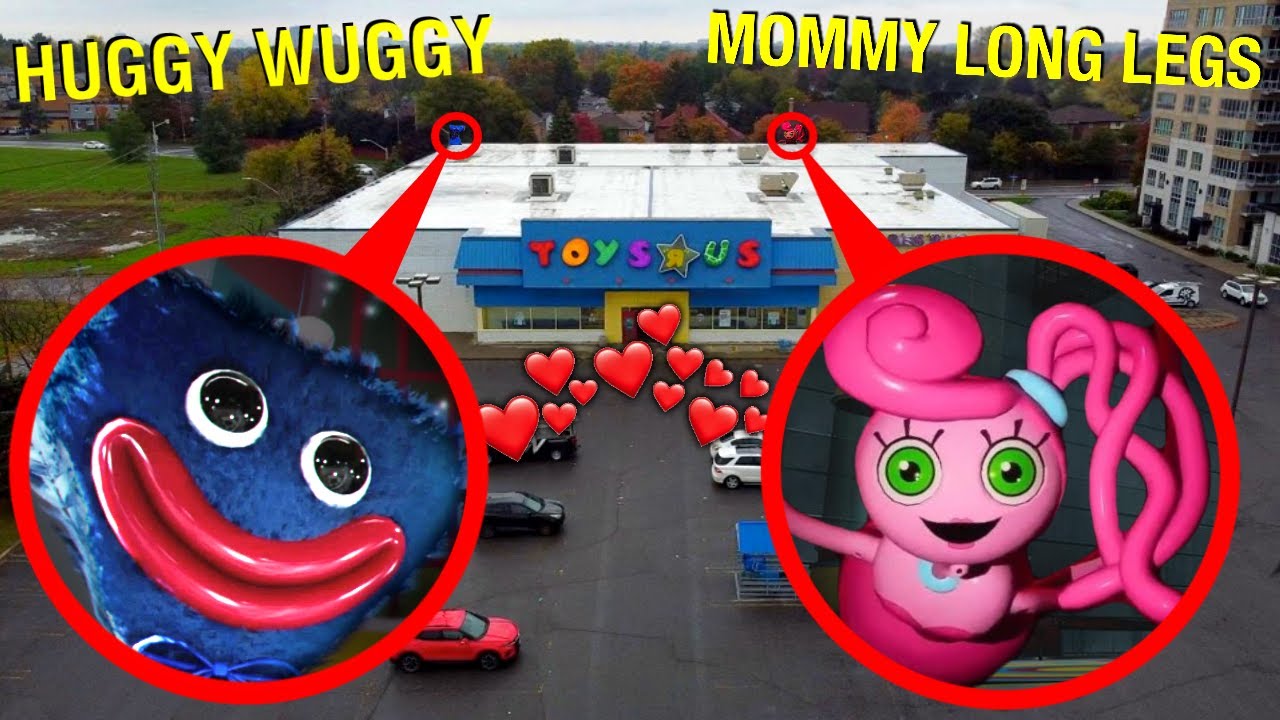DRONE CATCHES MOMMY LONG LEGS & HUGGY WUGGY FROM POPPY PLAYTIME AT TOY  FACTORY!! (WE FOUND THEM) 
