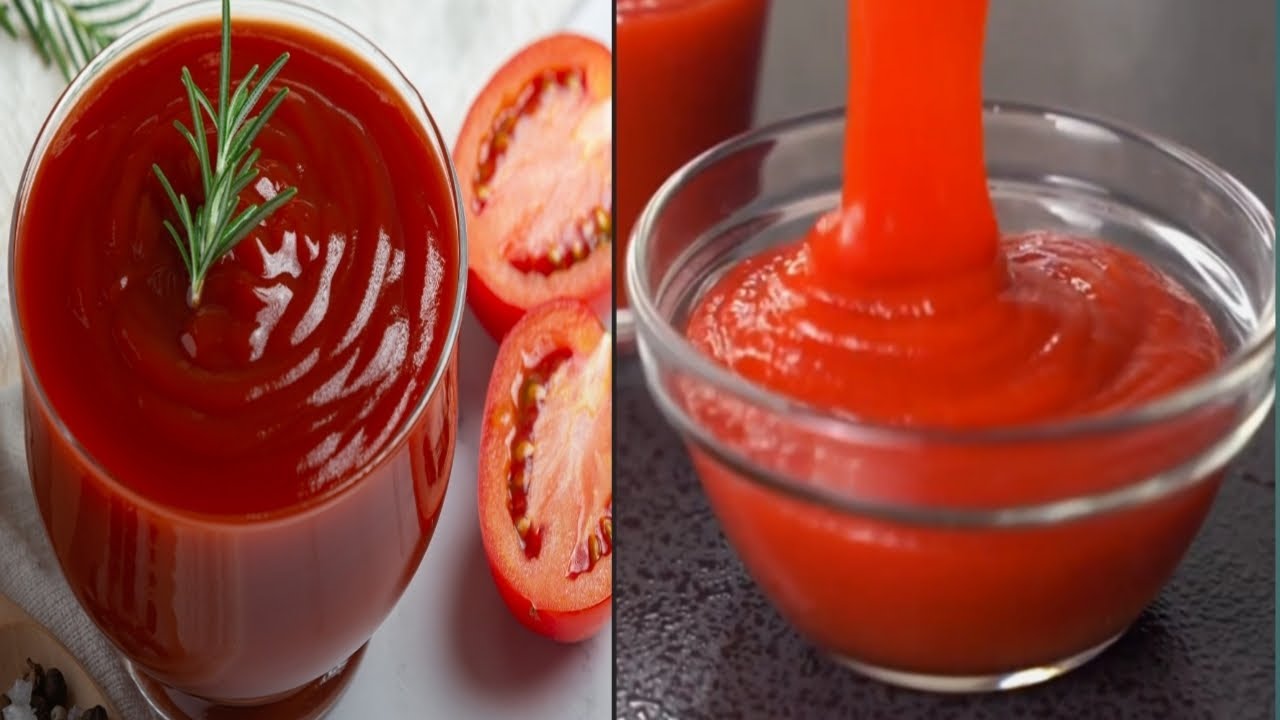 Tomato sauce recipe Tomato ketchup recipe Homemade tomato sauce