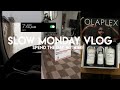 chill 7am Monday vlog: at home pilates, poshmark orders, pr unboxing &amp; styling my hair with my dyson