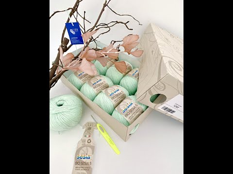 Cuộn len sợi cotton organic Sesia Bio 5