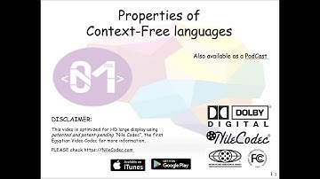 Properties of Context Free Languages