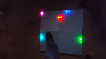 Glass RGB LED Disco dance floor tile SK6812 Si1143