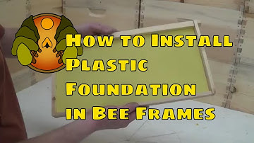 How to Install Plastic Foundation in Bee Frames