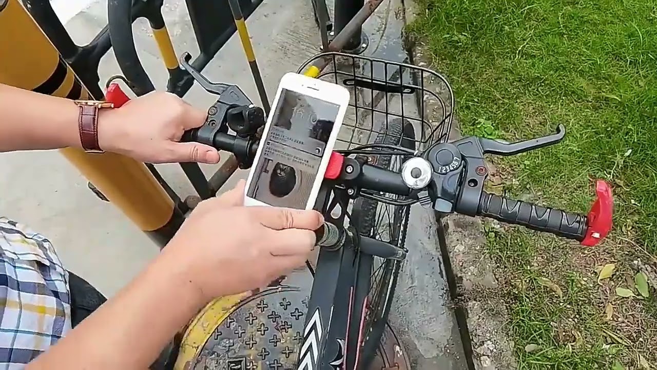 Motorcycle Bike Phone Holder Phone Bracket Vibration Damper Bi