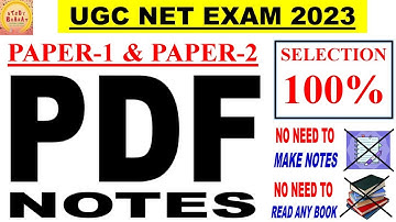 Nta ugc net Paper 1 and Paper 2 Best Pdf Notes #studybharat #Amanvohra #9888523440