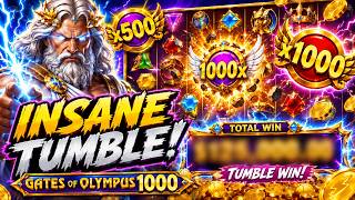 THIS TUMBLE WOULDN’T STOP… Gates of Olympus 1000 INSANE WIN! ⚡