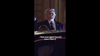 Guerre en Iran : quand Donald Trump signe le protocole d'accord depuis Versailles