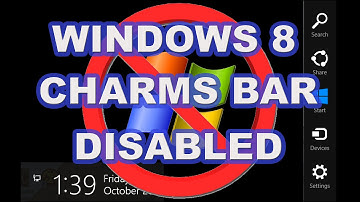 How To Disable The Windows 8 Charms Bar - Updated
