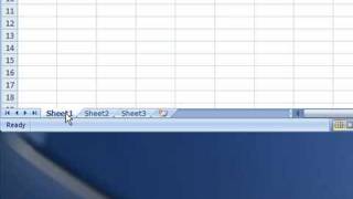 Organize Worksheets in Excel 2007