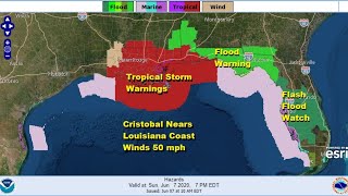 Joe & Joe Weather Show Tropical Storm Cristobal Nears Louisiana, Beautiful Weather Eastern US