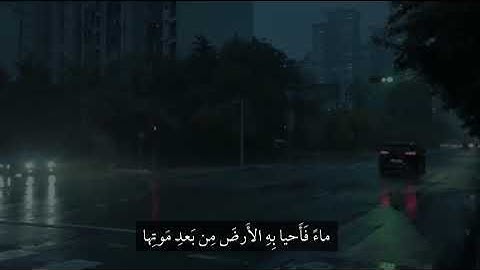 ولئن سألتهم من نزل من السماء ماء ⛈️💜 القارئ عبدالرحمن مسعد